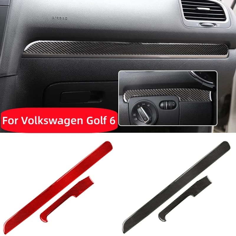Carbon Fiber Protective Cover for Volkswagen Golf 6 Gti R MK6 2008-2012, Auto Accessories