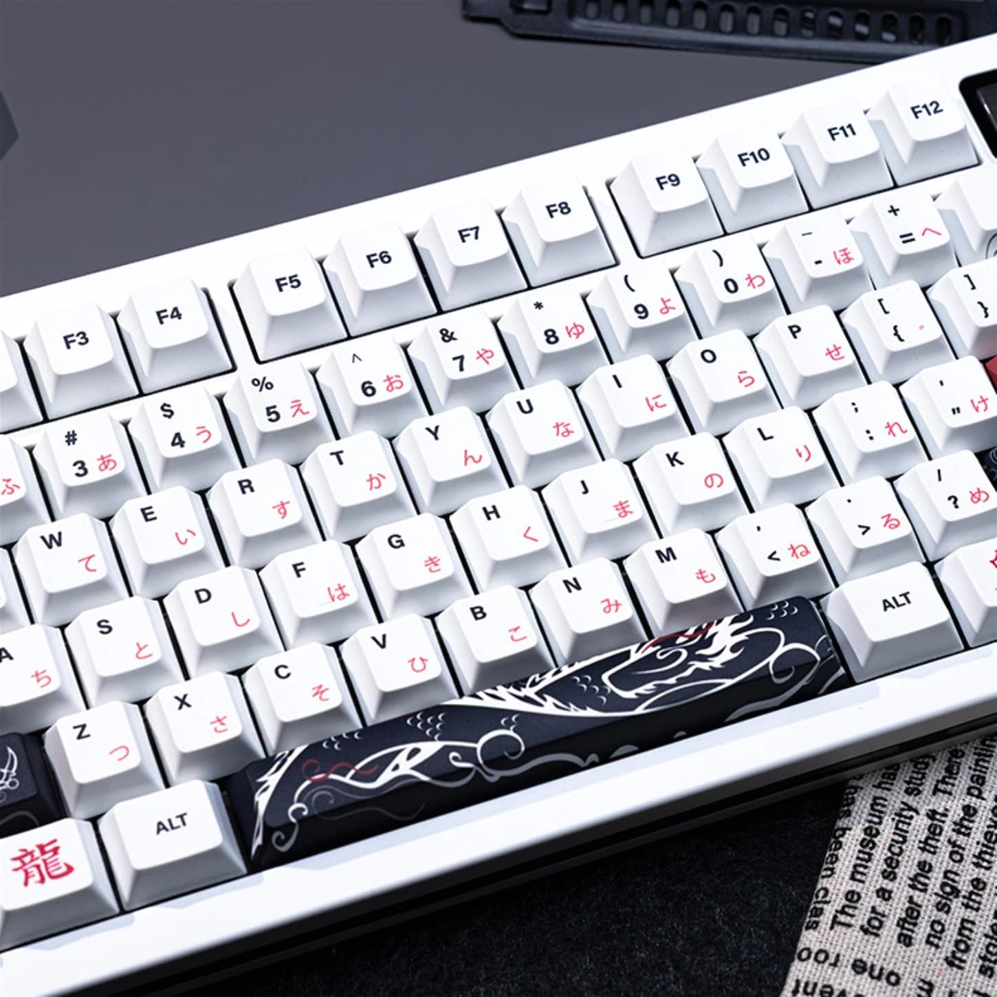 Keycaps PBT Cherry Profile 125 Tasti Layout Minimalista Inglese Giapponese Doppio per Tastiere Meccaniche 61 68 75 87 98 100