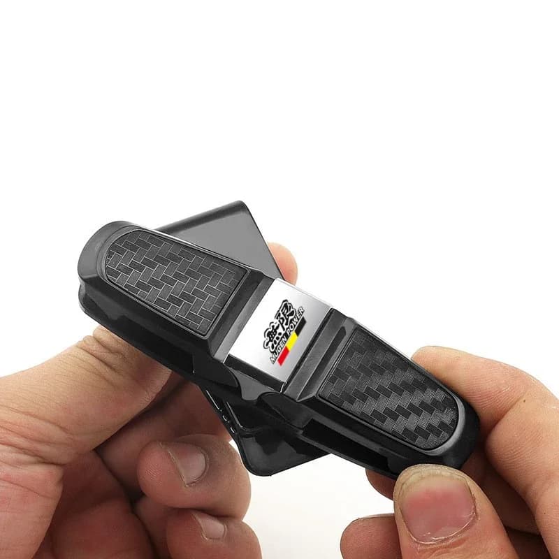 MUGEN Car Glasses Case Support for Eyewear with visor Sunglasses Clip Card Holder for Card Holder Universal Clip