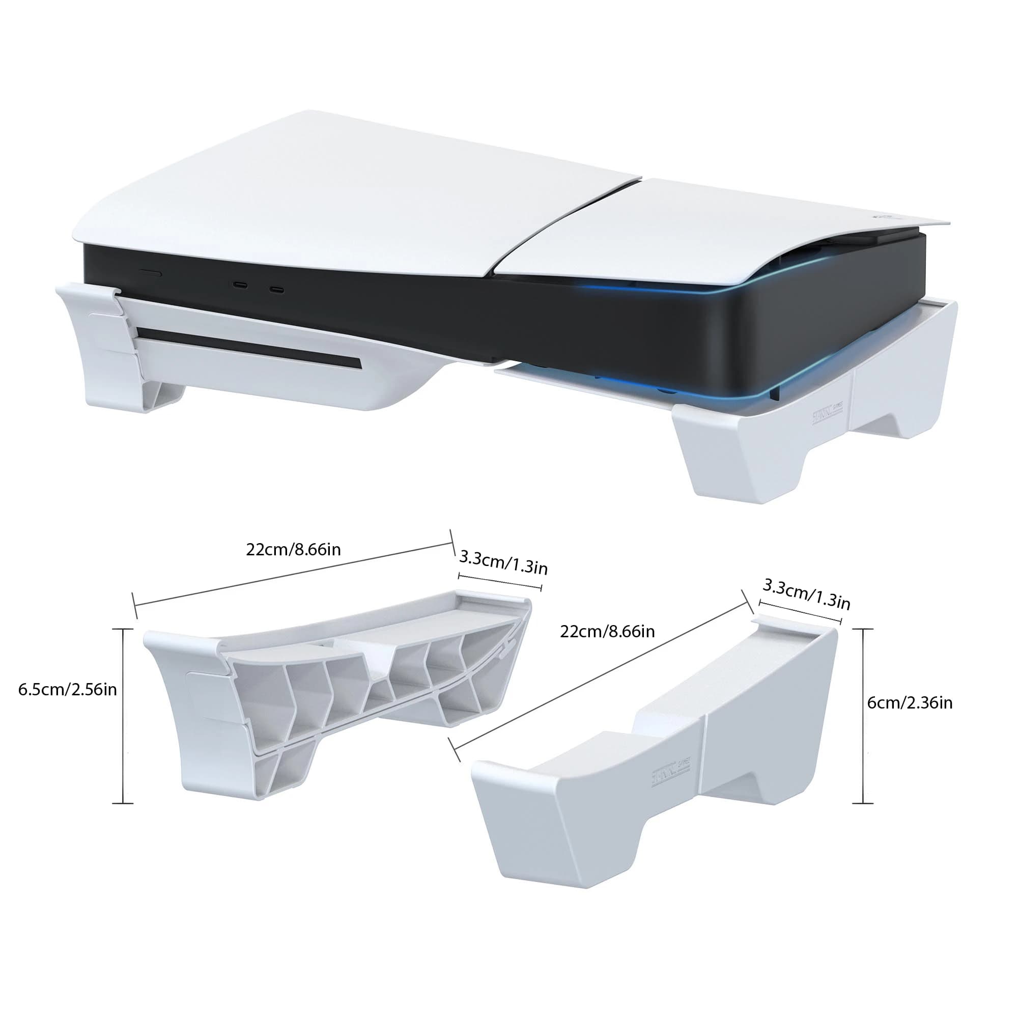 Supporto di gioco per Sony PS5 Slim Pro Console Playstation Play Station PS 5 Accessori da gioco orizzontali Supporto base di supporto