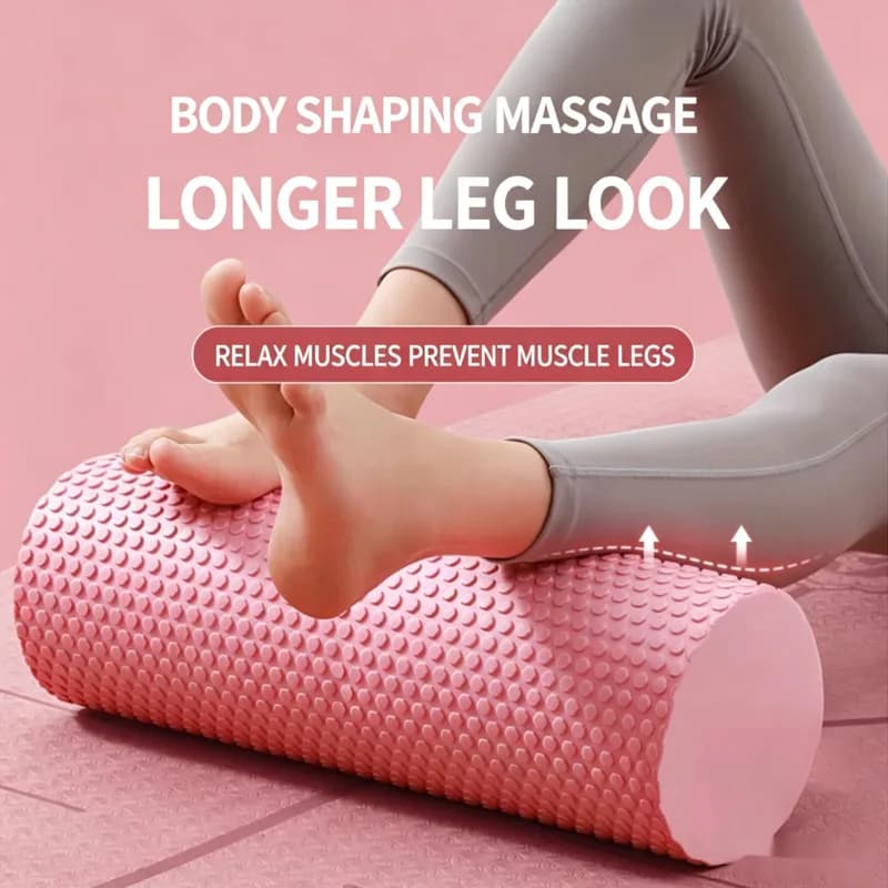 EVA Solid Foam Roller Yoga Massage Column Beginner Muscle Relaxation Professional Roller Yoga Column Fitness Column