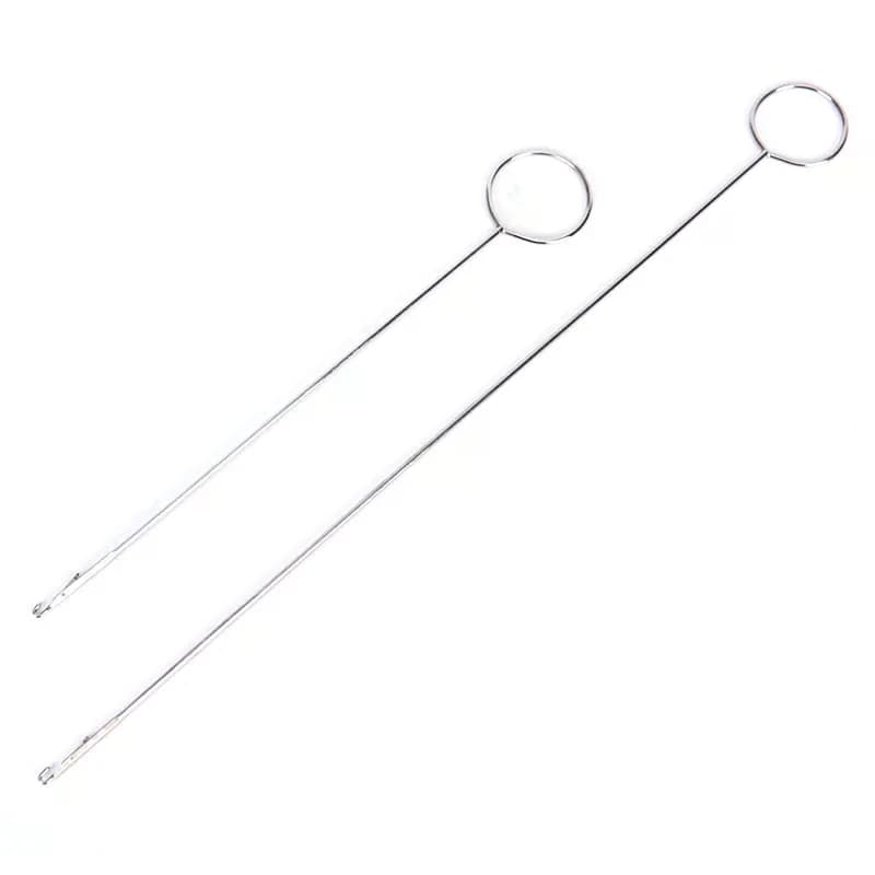 1PC/2pz Gancio per Capovolgere Tessuti in Acciaio Inossidabile per Tubi, Cinghie, Cinture e Strisce - Strumento per Cucito Fai da Te
