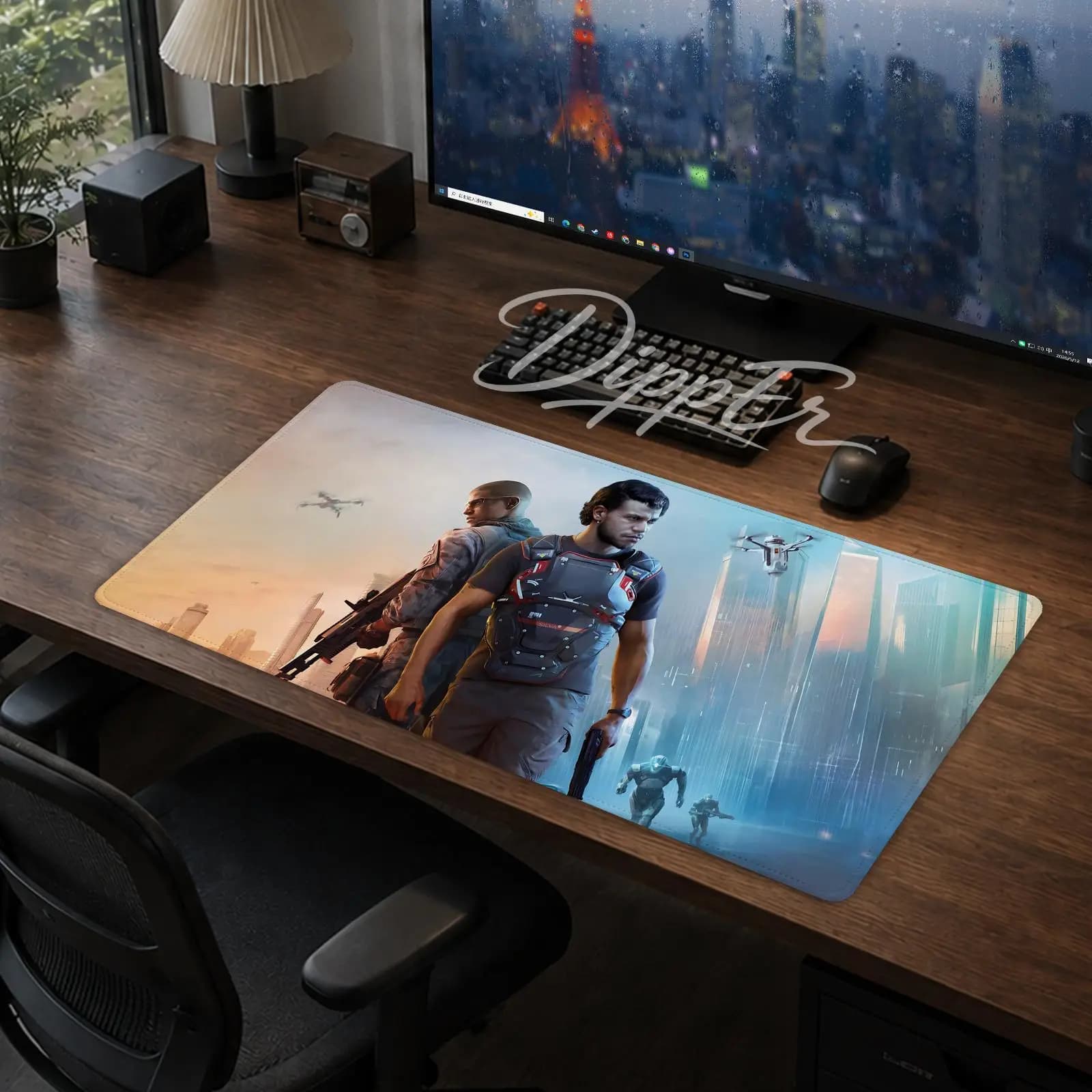A-Mindseye Mouse Pad Office Large Desk Mat Gaming Mousepad Rubber Bottom Non-Slip Cushion 900X400