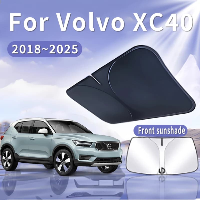 Pieghevole Auto Visiera Parasole Per Volvo XC40 2018 ~ 2025 2020 Parabrezza Anteriore Parasole Isolamento Termico Estate di Raffreddamento Accessori Auto