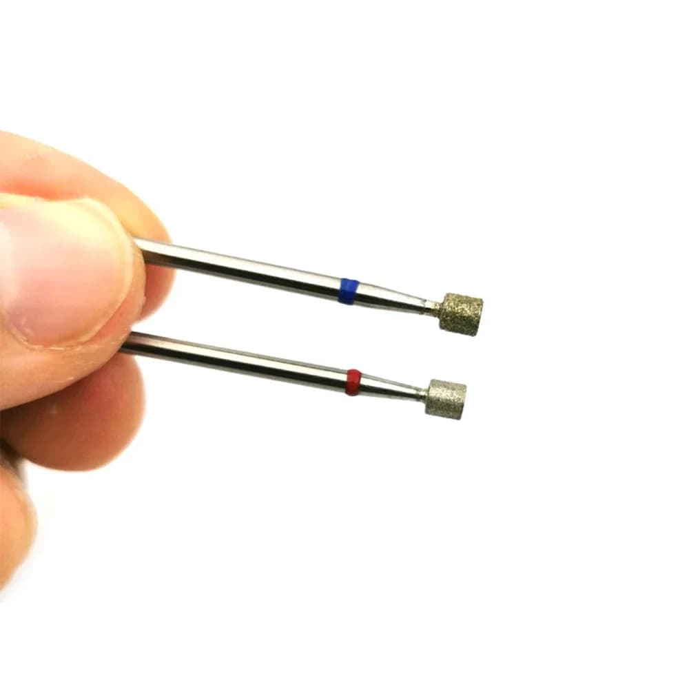 Punta da trapano per unghie diamantata russa HYTOOS, Burr per cuticole a botte, fornitore di accessori per trapani elettrici per Manicure, 3.7*3.7mm