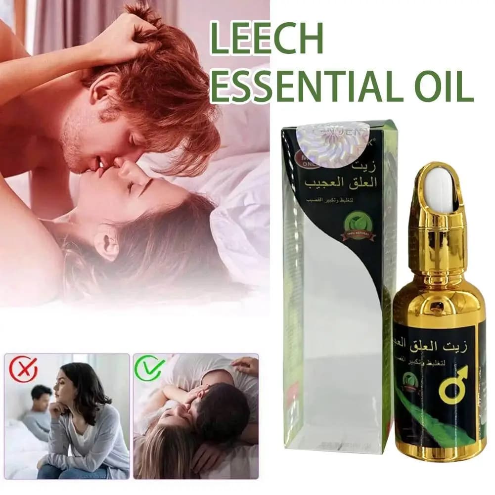 Nuovo 30ml Olio di Leech Crescita Uomo Olio da Massaggio Crescita Aumenta Prodotti Olio Essenziale da Uomo Massaggio Ingrandito H7U9