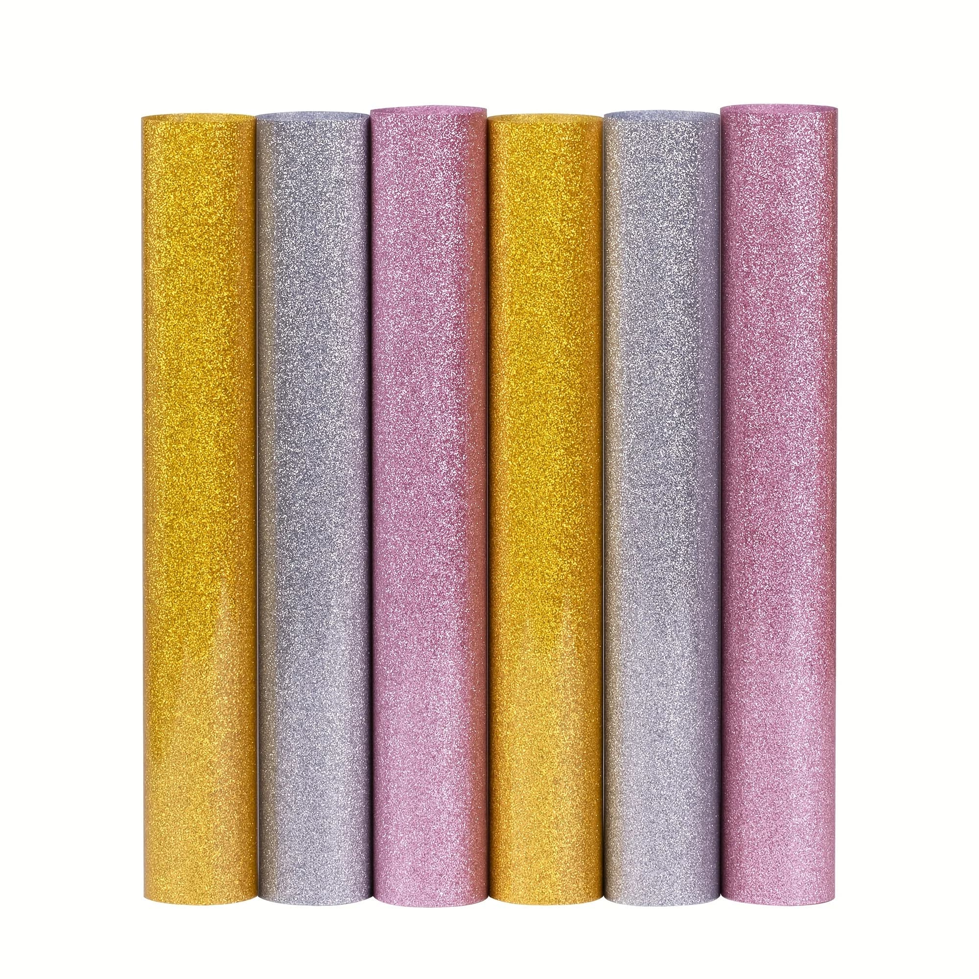 1 Pack, 12" X 3ft Glitter HTV Vinyl, Guangyintong Heat Transfer Vinyl For T Shirt, Iron On Vinyl For All Cutter Machine