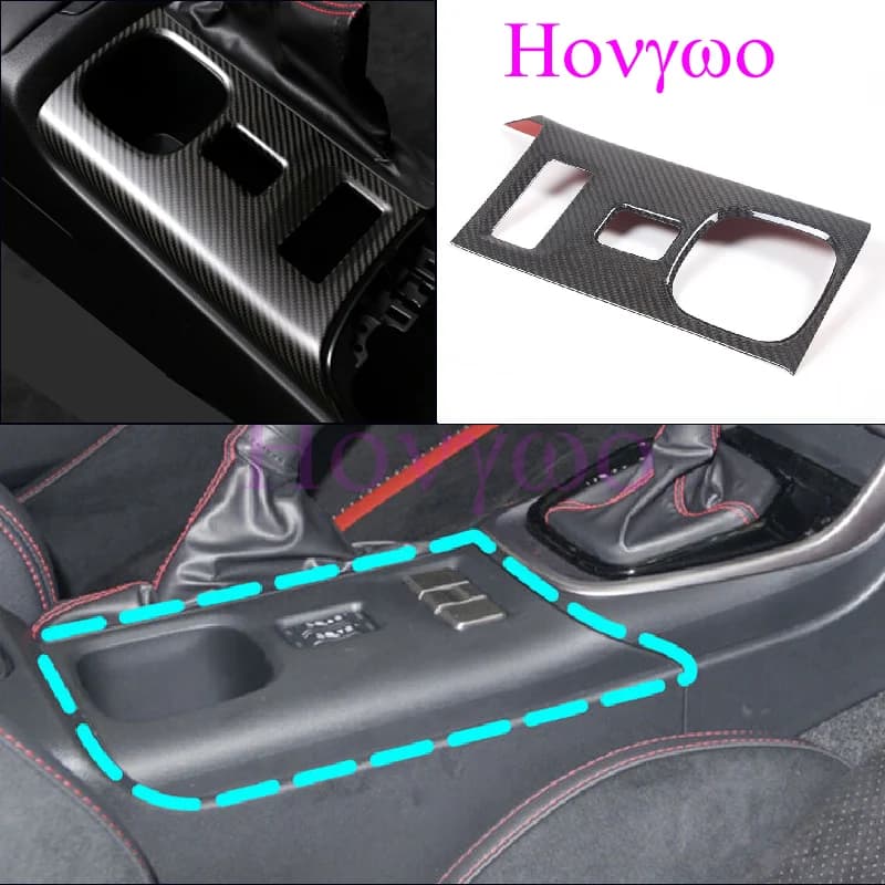 Cornice Copri Pulsante Riscaldamento Sedile Auto in Fibra di Carbonio Secca per Toyota GR86 e Subaru BRZ 2022 in poi, Accessori Interni AT