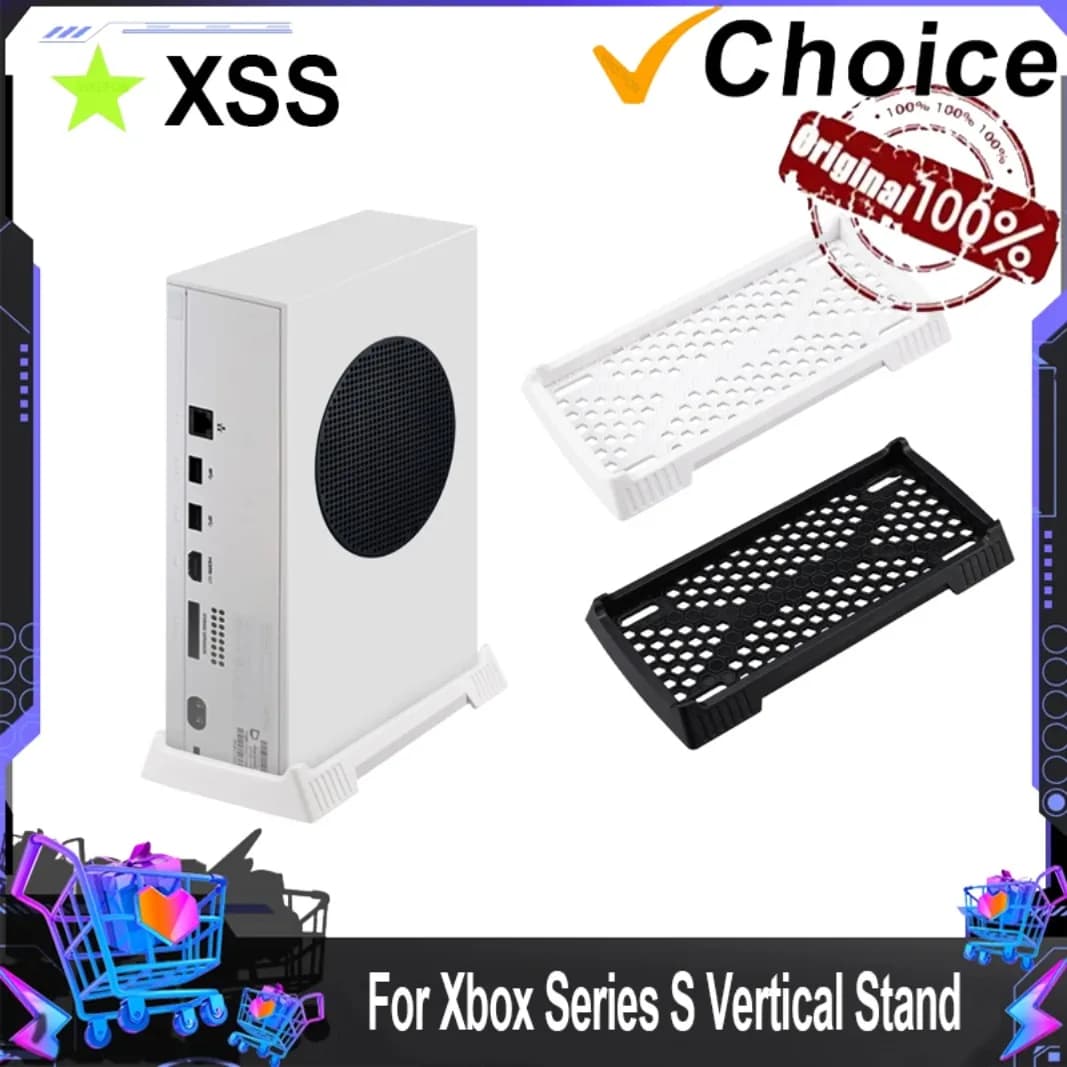 Supporto per console di gioco con prese d'aria di raffreddamento integrate per Xbox Series S, base di raffreddamento verticale per accessori di gioco Xbox