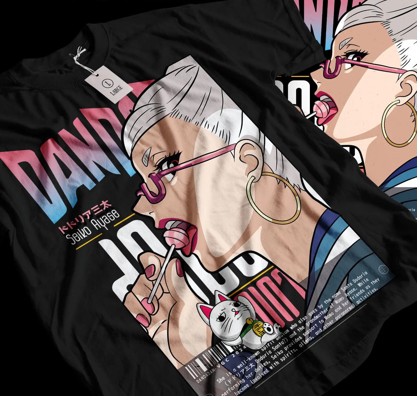 T-shirt Seiko Ayase Dandadan Cosplay Momo Anime Regalo Camicia esclusiva Tutte le taglie040