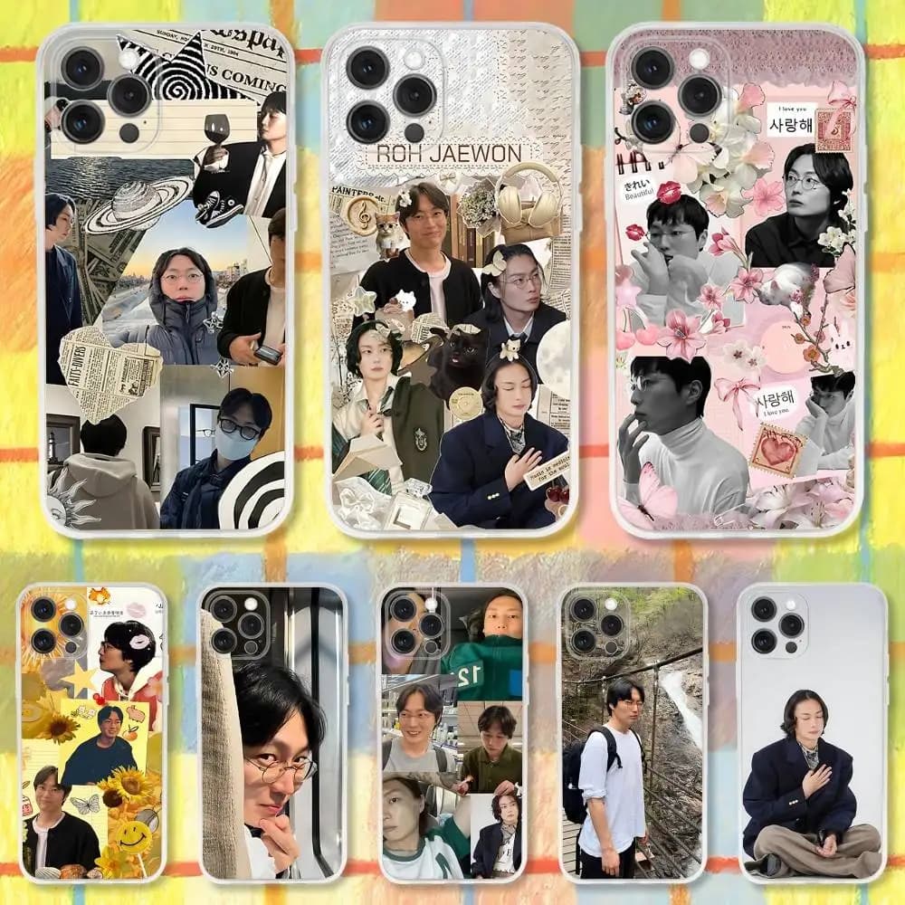R-Roh J-Jae-Won Phone Case For iPhone 16,15,14,13,12,11 Pro,Max,Plus,X,XS,XR,SE,Mini Transparent Silicone Soft
