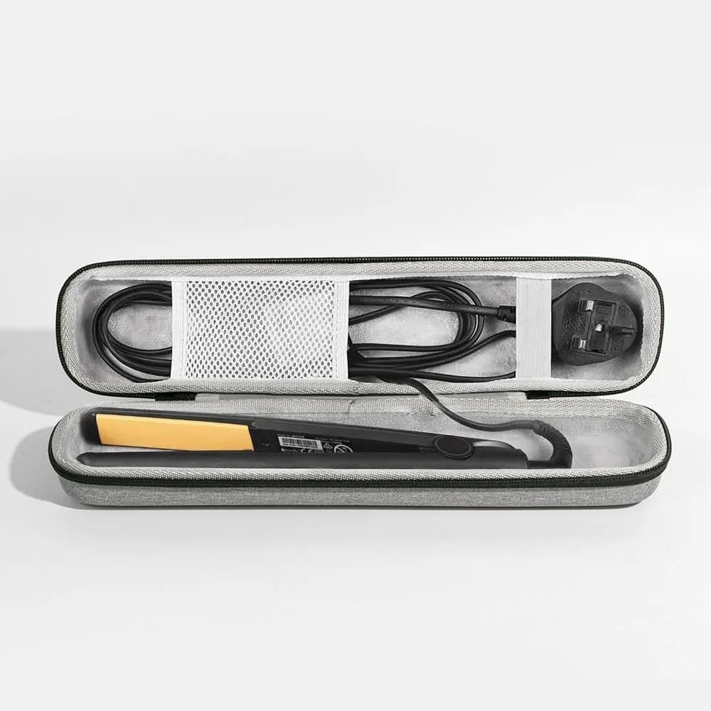 EVA Hard Case Hair Straightener Storage Bag Waterproof Portable Curling Iron Storage Bag with Handle Shockproof
