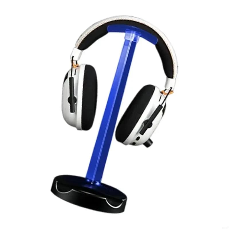 Clear Acrylic Headphone Display Stand Universal Gaming Headset Device Organizers 83CE