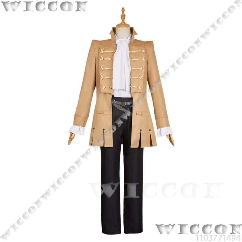 Game Metaphor: ReFantazio Cosplay Costume Leon Strohl da Haliaetus Wig Noble Men Uniform Holloween Roleplay Customizeda;2'k,8;c