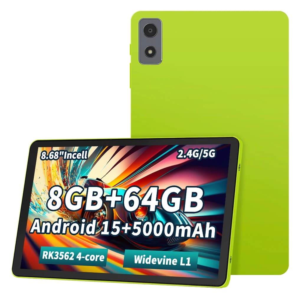 Android 15 8.68 inch 2025 Quad-core, 8 GB RAM + 64 GB storage 1 TB expands, double 2 MP camera + 5 MP, large capacity 5000 mAh battery
