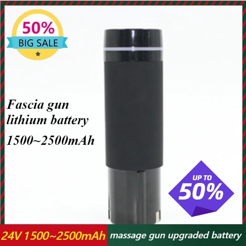 Batteria ricaricabile agli ioni di litio da 24 V 1500 ~ 2500 mAh adatta per la batteria della pistola per fascia per pistola da massaggio