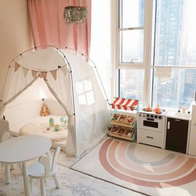 Children's Play Mat Home Non-slip Floor Mats Modern Minimalist Living Room Cotton Crystal Velvet Mat Door Bedroom Floor Cushions
