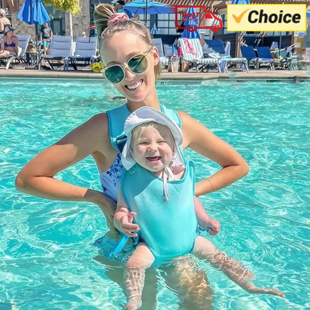 Marsupio Regolabile per Neonati e Bambini, Utilizzabile sia in Acqua che su Terra, con Seduta Ergonomica per Shopping e Viaggi