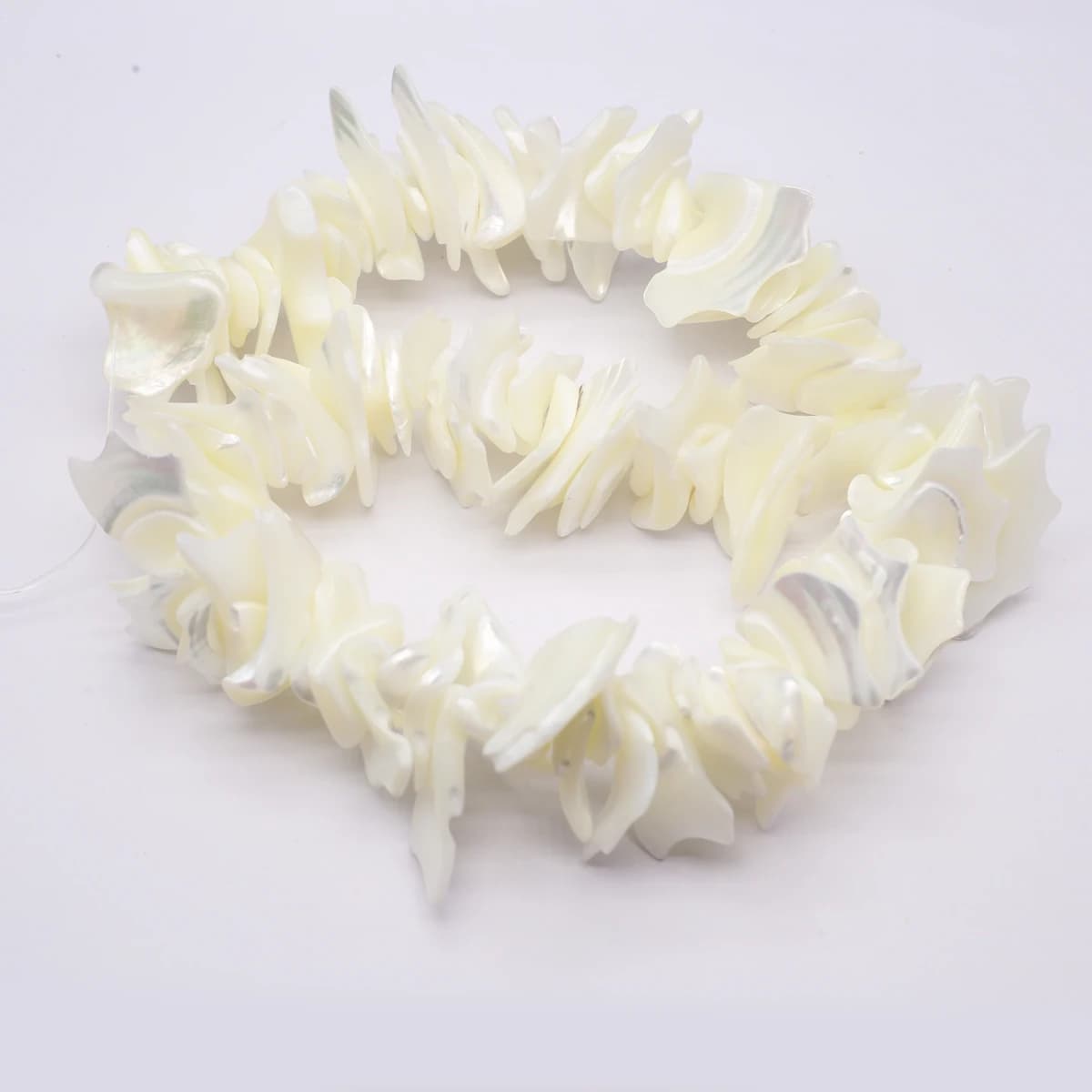 Perle di conchiglia naturale d'acqua dolce grandi 20-24mm, forma irregolare, perline sfuse per creazione gioielli fai da te, collane, orecchini e accessori