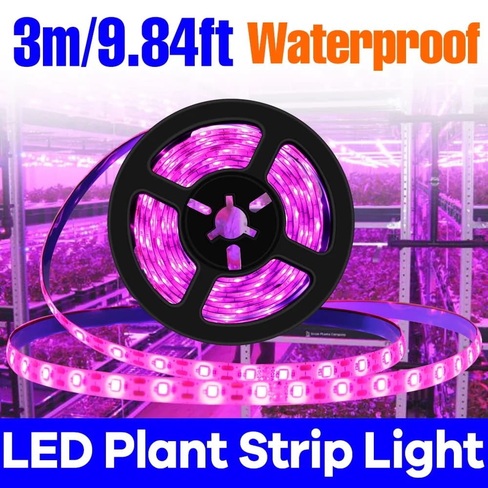 LED Plant Grow Light Strip Full Spectrum USB Seeding Cultivation Lamp 5V Indoor Hydroponic Potted Succulent Flower Fill Lighting