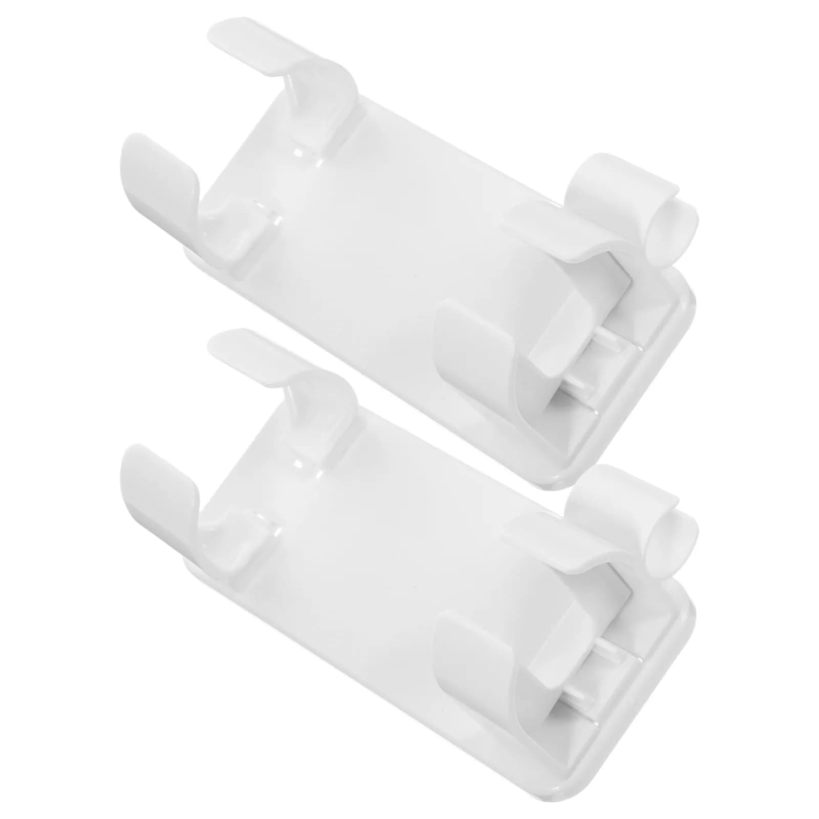 2Pcs Wall Mounted Hair Straightener Curling Iron Holder Bathroom Organizer Hair Appliance Rack Space Saving Hot Tool Storage