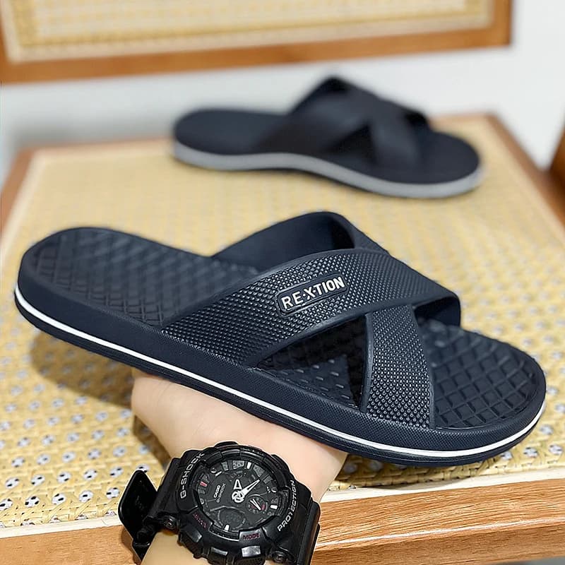 Men's Leisure EVA Clogs Summer Platform Shoes Anti-slip Breathable Indoor Outdoor Wearable Beach Casual House Slides