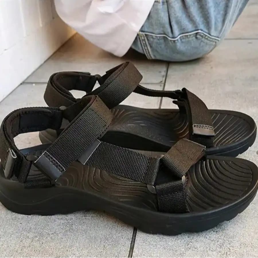 Sandali Unisex Regolabili con Velcro per Primavera ed Estate, Casual, Trendy, Leggeri, Traspiranti, Adatti per Pendolarismo e Vacanze all'Aperto