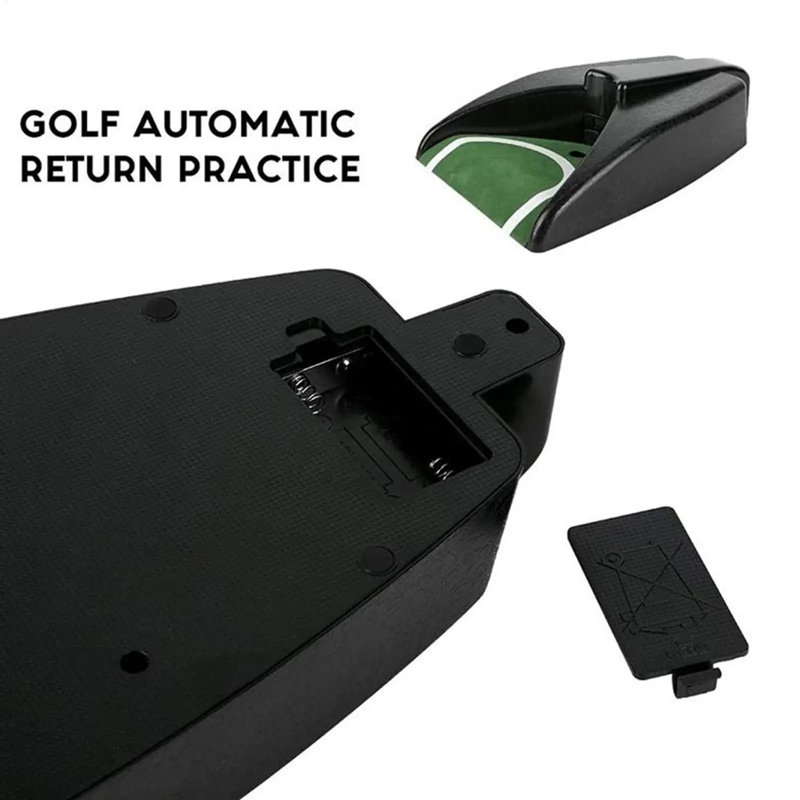 Tazza da golf con ritorno automatico, ausilio per l'allenamento pieghevole con ritorno della palla per la pratica del cortile interno ed esterno per il golfista