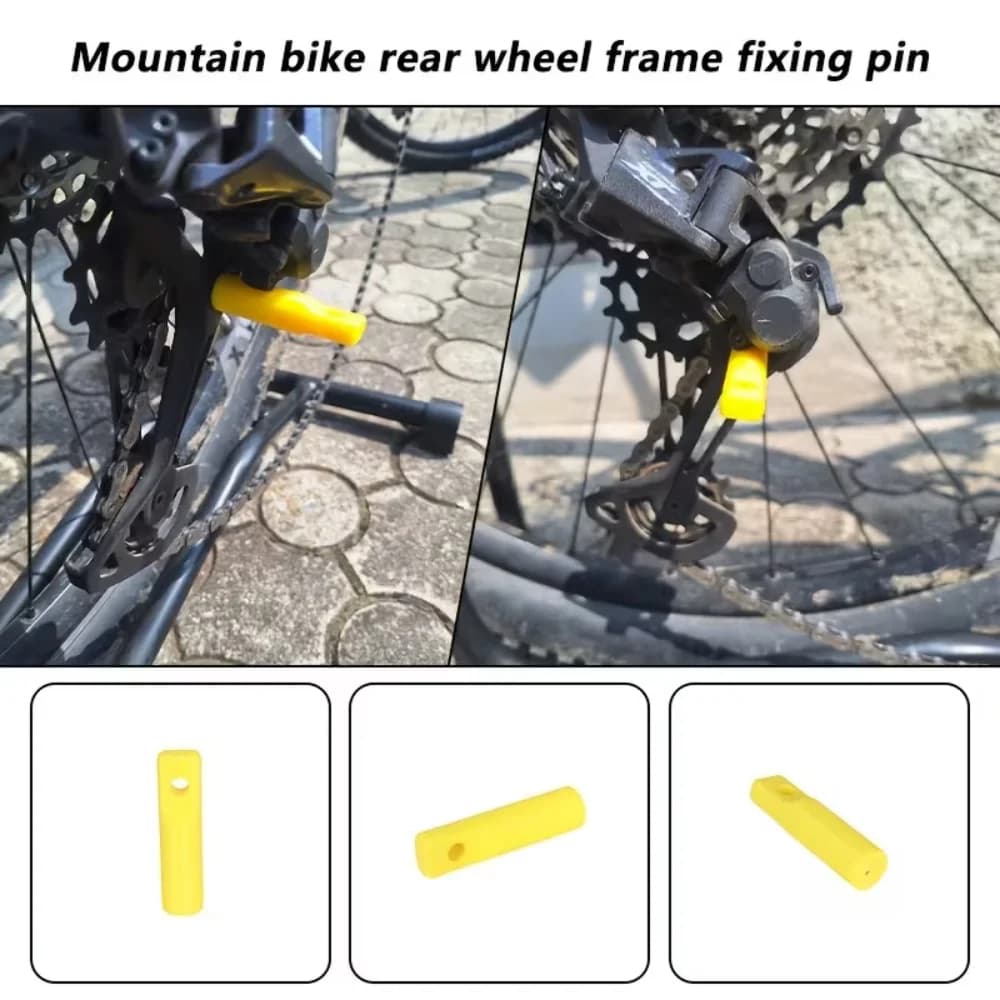 1pc Bike Rear Derailleur Lock Pin Tool Chain Holding Stopper Wheel Removal Maintenance Derailleur Fix Clip Repair Accessory