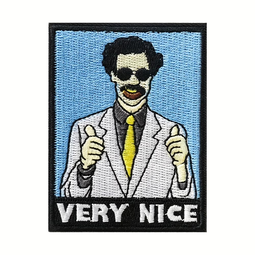 1pc "Mery Nice" Toppe Meme, Velcros Hook And Loop Divertenti Toppe tattiche, Toppe Molle per giacche Jeans Cappello Zaini tattici