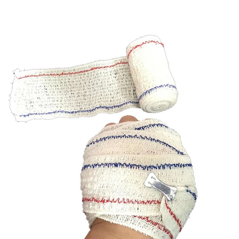Nastro di Supporto Sportivo per Caviglia, Polso, Braccio, Gamba, Primo Soccorso, 1 Rotolo 7,5cm X 4,5m, Benda Elastica Compressiva con Ganci