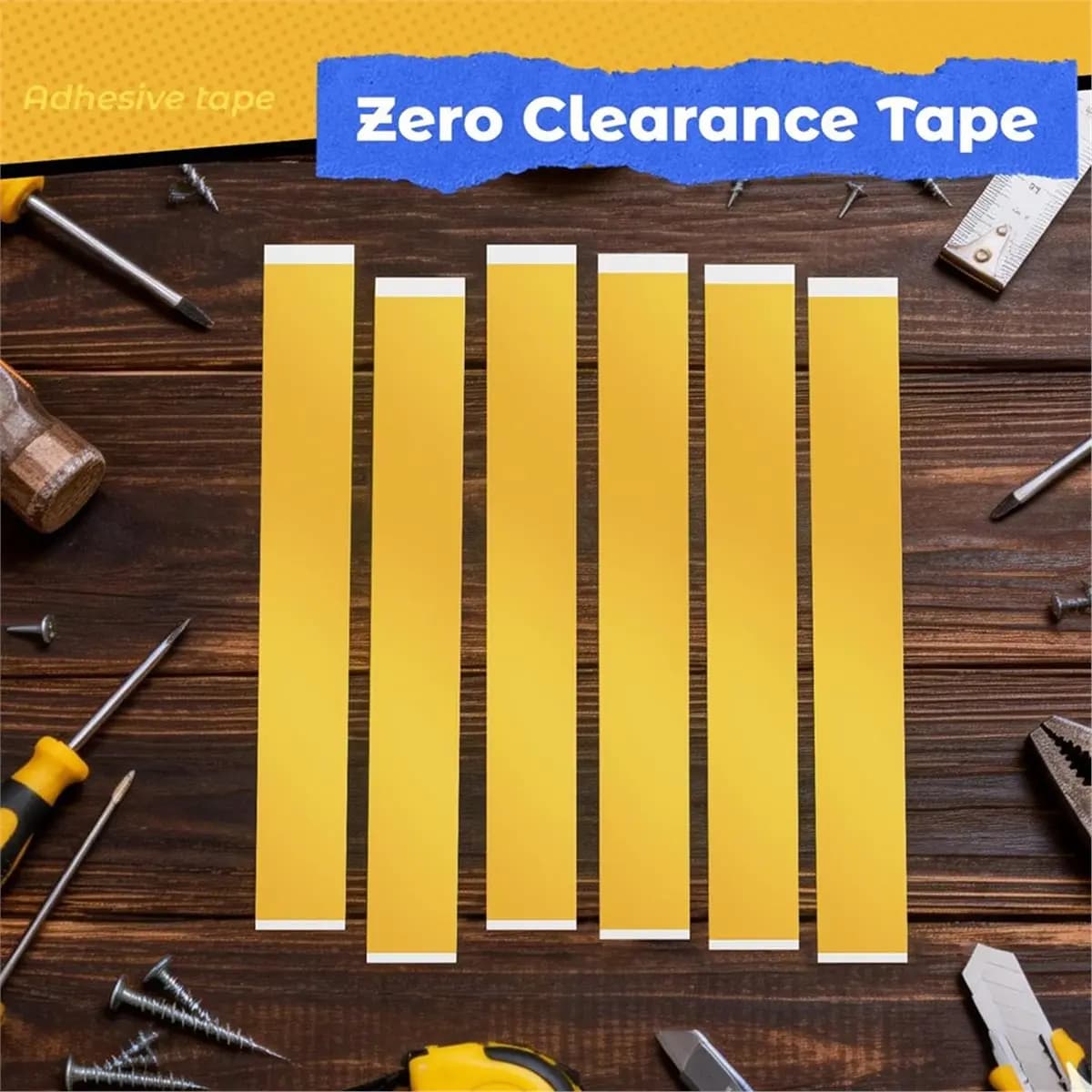 Zero Clearance Tape,Zero Clearance Tape for Miter Saw,Table Saw PVC Self Adhesive Strips for Positioning Wood Cutting D