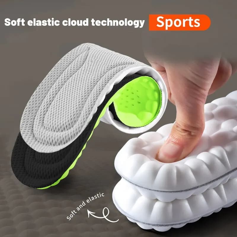 4D Shoe Sports Solette Shoe Deodorant for Shock Absorption Breathable Bearing Race Solette for Feet Man Woman