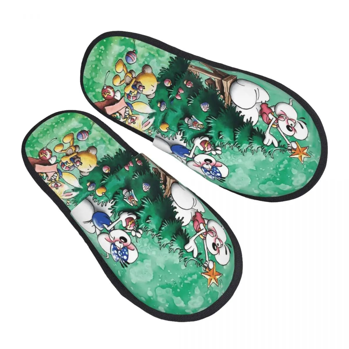 D-Diddles House Slippers Indoor Diddl Catoon Soft Memory Foam Slides Non Slip