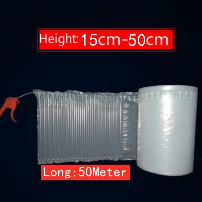 50 m Air Column Bags Anti-shock Air Column Bag Logistics Pack for Coils Disinfection Water Bottle Cosmetics Liquid Packing