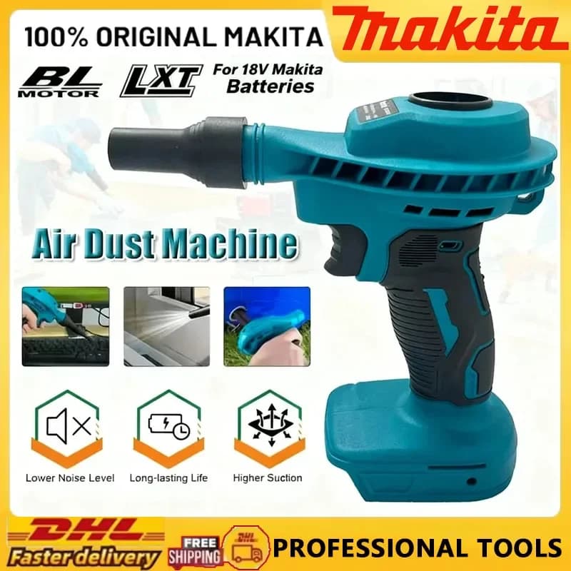 Makita Cleaning Vacuum Power Tool Clean Inflator Computer 2 IN 1 Cordless Air Dust Machine Efficient Rechargeable For 18VBattery