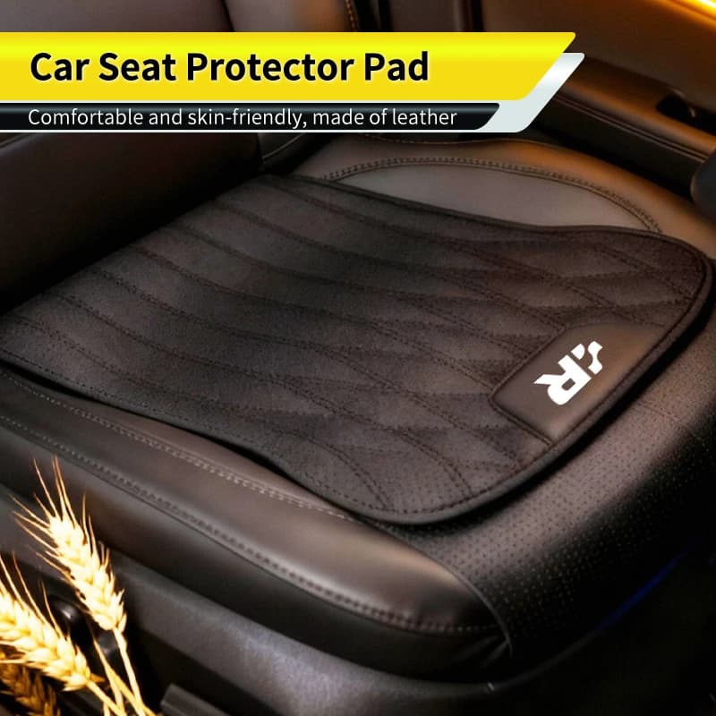 Car Leather Seat Cushion Universal Anti Slip Cover Auto Interior Accessories For Volkswagen VW Golf 4 6 7 GTI Tiguan Passat B5