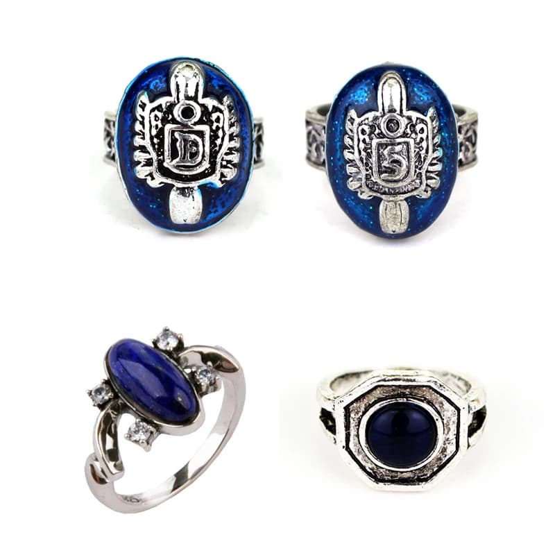 The Vampire Diaries Anello Lettere Anelli Salvatore Damon Reborn Anello luce diurna Aneis Stefan Famiglia Crest Gioielli vintage