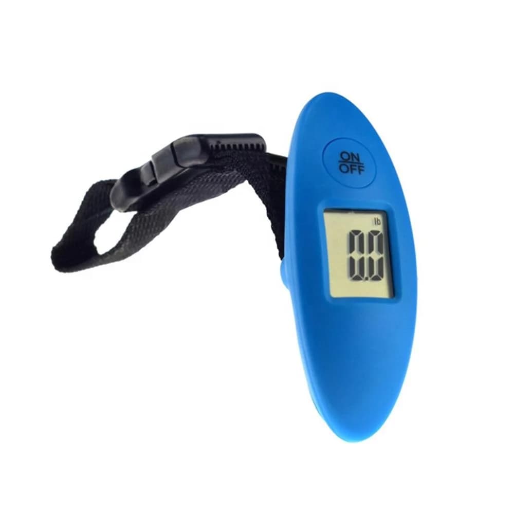 Bilancia Digitale Portatile LCD 40kg/100g per Bagagli, Bilancia da Viaggio con Gancio per Pesare, Alimentata a Batteria