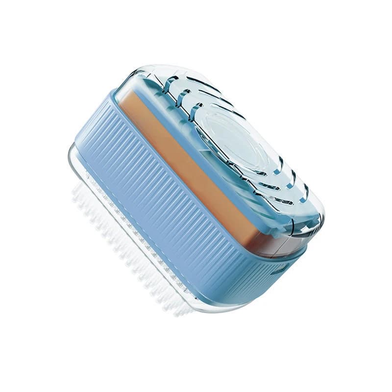 Yakri multifunctional soap foam box with removable laundry roller and brush – Hygienic soap dish with integrated foam generator