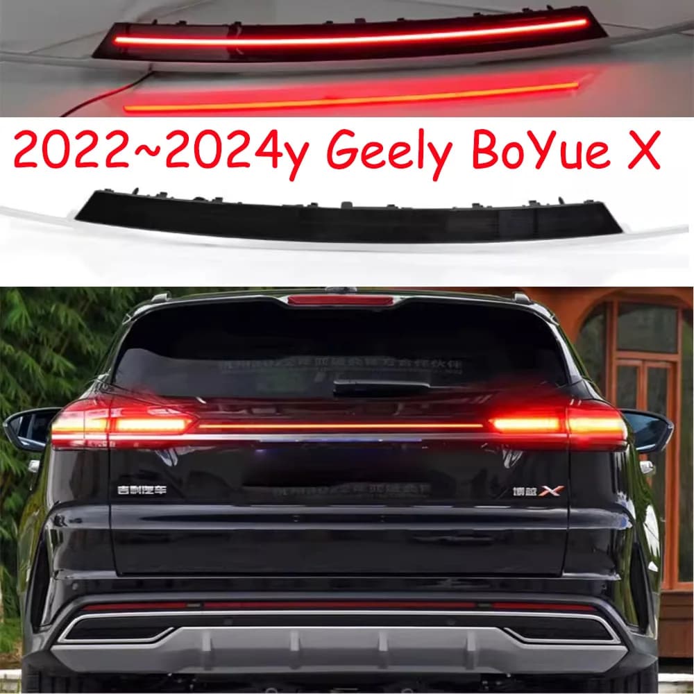 car accessories bumper tail light Geely Emgrand Boyue X taillight 2022~2024y LED Reflector fog Taillamp Geely fog lamp