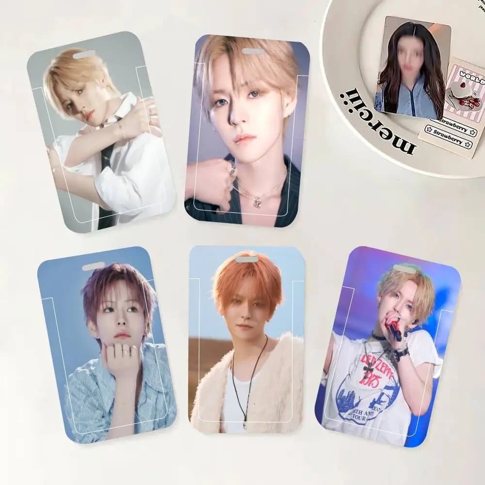 Porta badge Kpop Kanemoto Yoshinori con cordino da collo, portachiavi e custodia per credenziali da lavoro - Regalo