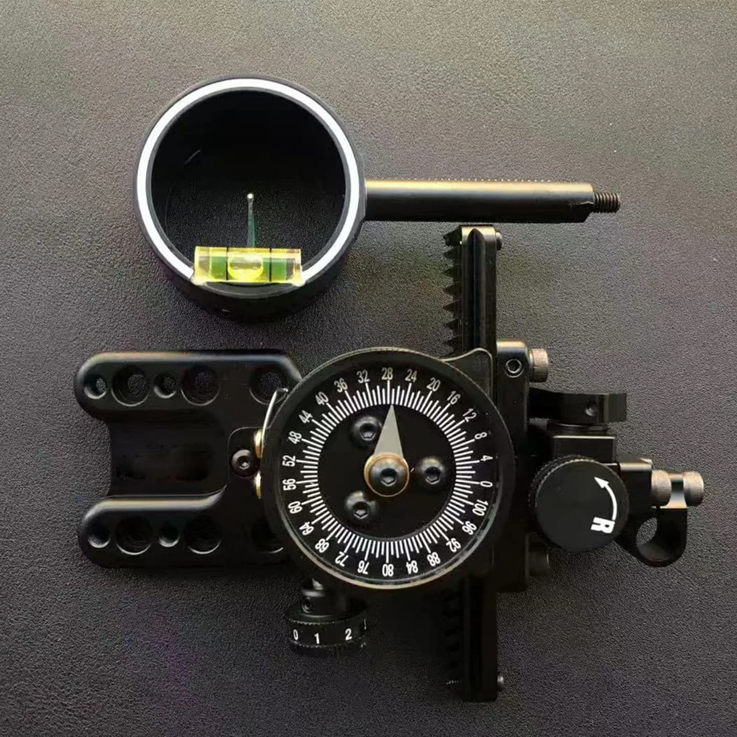 Compound Bow Sight 6X/8X Lenses Archery Single Needle Sight Aluminum Alloy Outdoor Hunting Shooting Target Accessories 1pcs