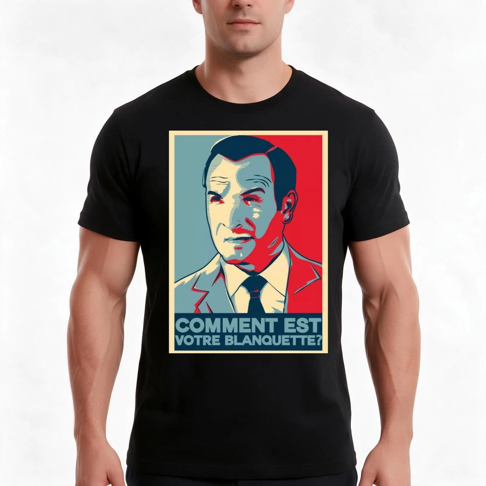 How's your blanquette - OSS117 pop culture version T-Shirt, Summer Casual Cotton Tee, Oversized Streetwear Tops, 100% Cotton