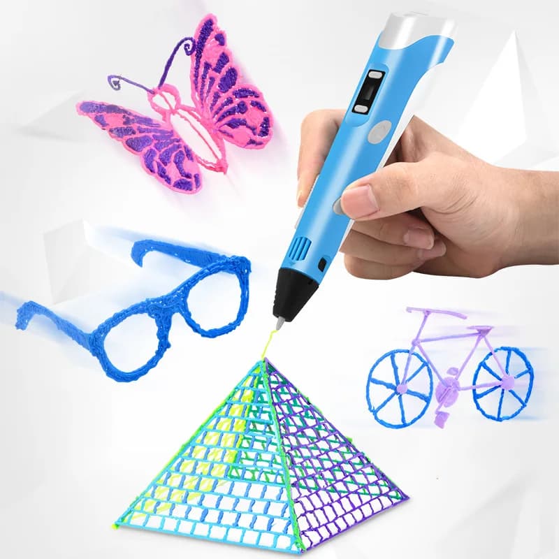 Design Pen with 3D Printing PLA Thread for Kids Education for Kids Hobby Toys Birthday Gifts Embroidery and LCD Screen