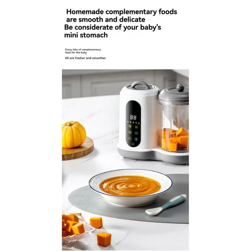 [NUOVO!N92R】 Preparatore automatico di cibo per bambini - Frullatore a vapore multifunzione - Per neonati - Per prese UK - PRESE UK