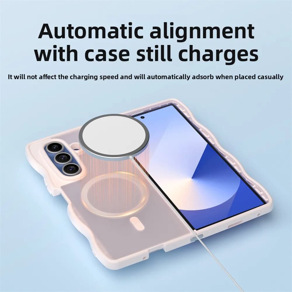 Shockproof Matte Translucent Phone Case for Samsung Galaxy Z Fold 7 6 5 4 5G Fold7 Fold6 Fold5 for Magsafe Magnetic TPU Cover