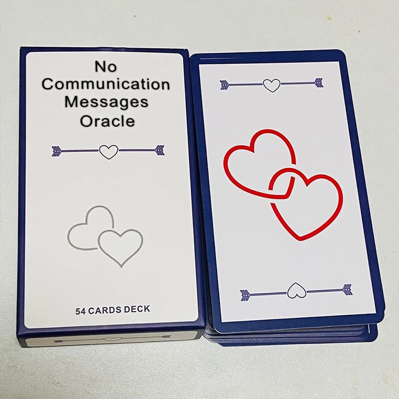 Nessuna comunicazione Massaggi Carte Oracle 54 Messaggi in versione inglese Giochi da tavolo con mazzi