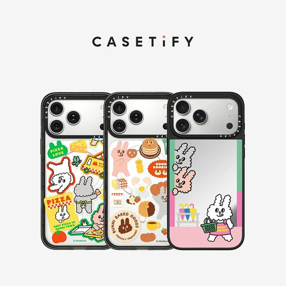 CASETiFY Bunni Konbiny Series Magnetic Drop-proof Case for iPhone 13 14 15 16 17 Pro Max Air Plus Protect Cover
