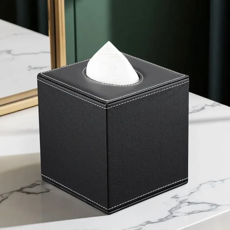 Porta Fazzoletti da Salotto, Porta Carta Igienica Quadrato, Contenitore Creativo per Carta Pubblicitaria per Hotel
